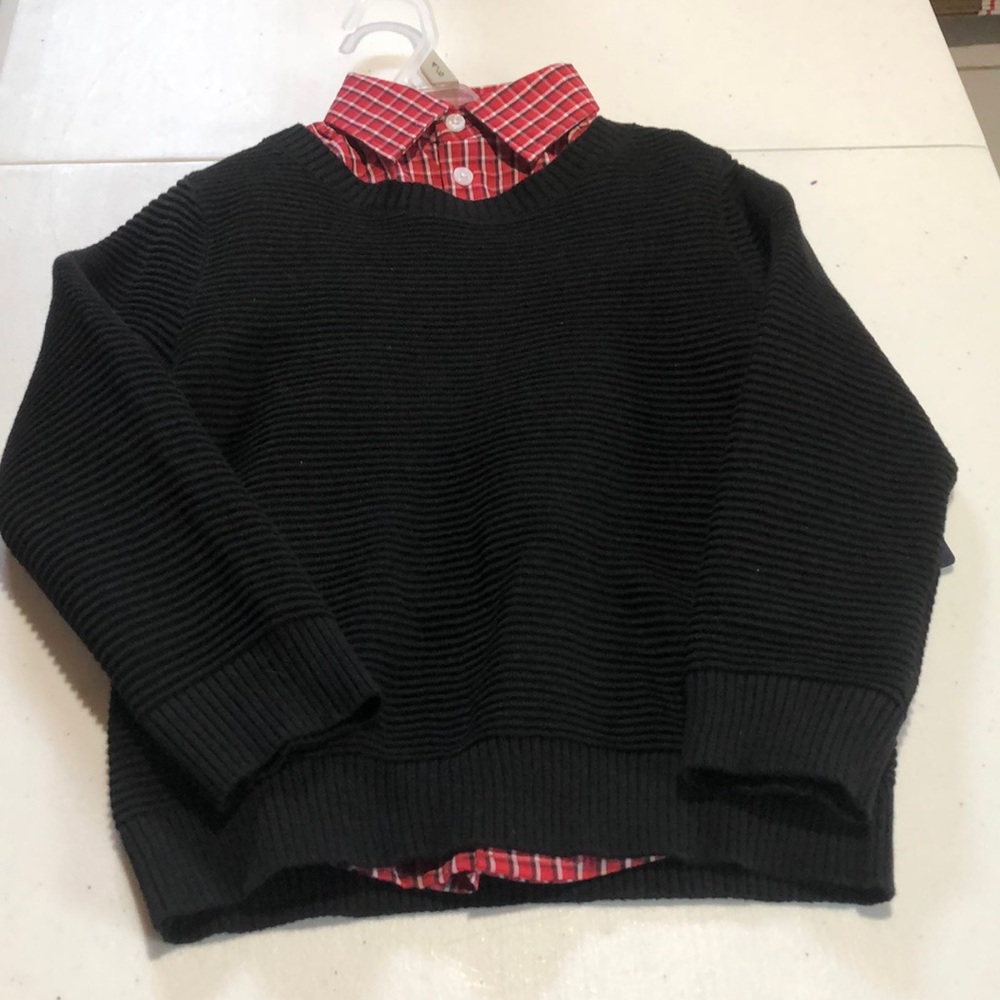 Boys Sweater with Dress Shirt